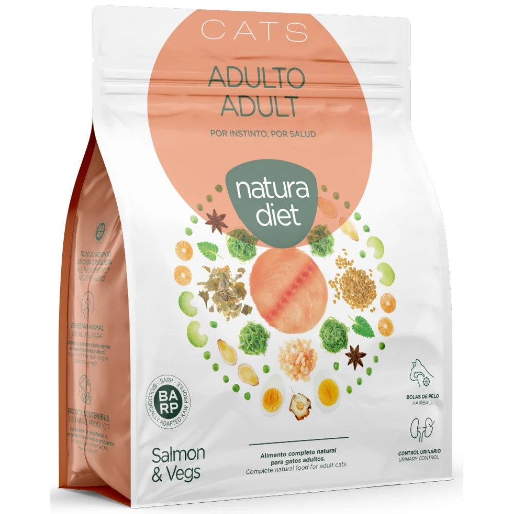 Natura Diet Cat Adult Salmon 1,5Kg 4 Natura Diet Cat Adult Salmon 1,5Kg - Image 2