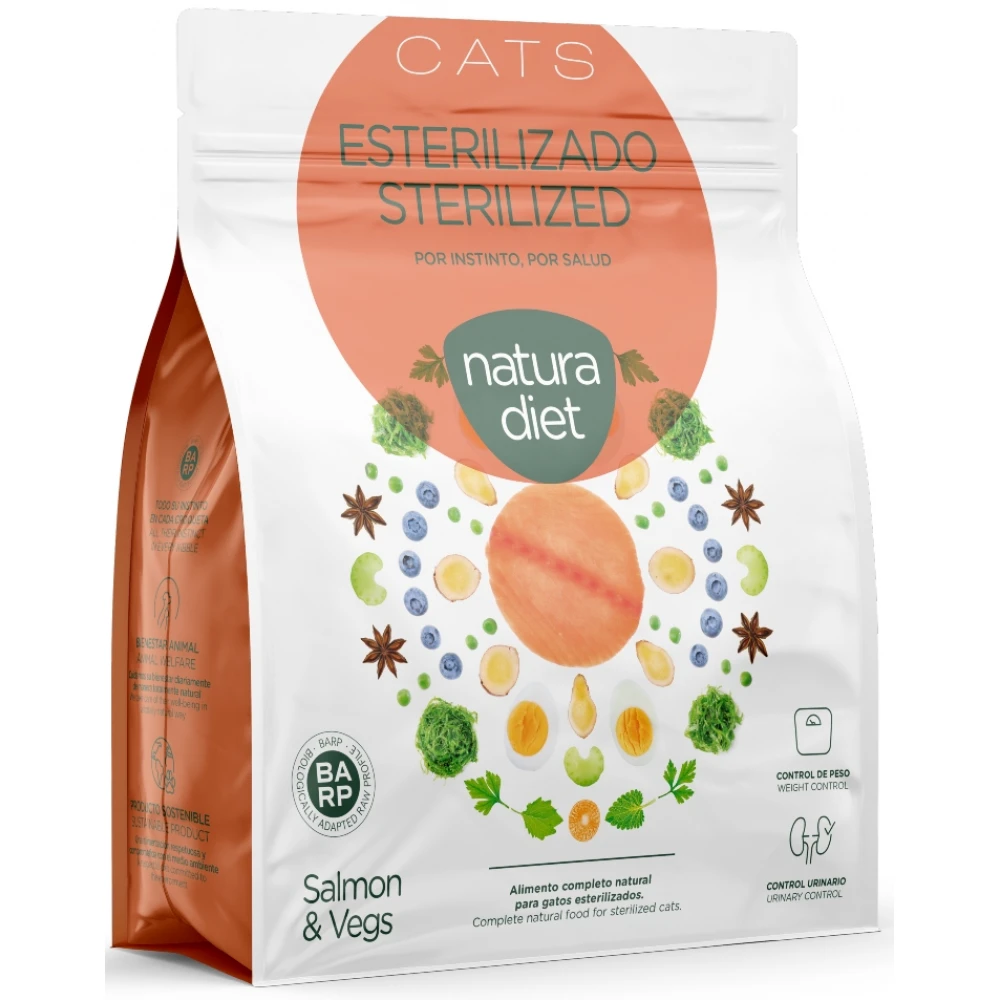 Natura Diet Cat Sterilized Salmon 3Kg 4 Natura Diet Cat Sterilized Salmon 3Kg - Image 2