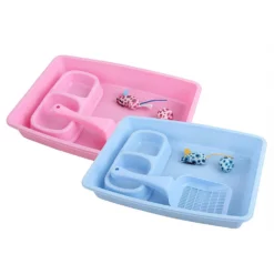 Pawise Τουαλέτα Γάτας - Starter Kit Kitten Pink 36,5x27x6,5cm -Προμήθειες Για Κατοικίδια Κατάστημα πωλήσεων pawise kitten starter kit 1000x1000w 1