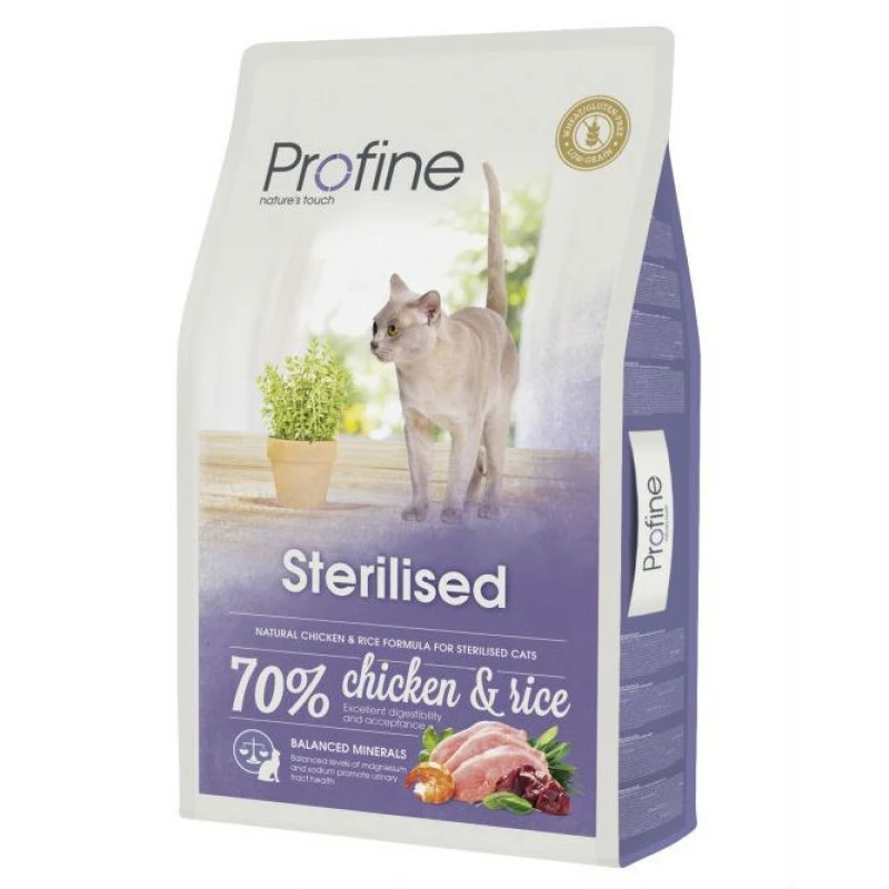 Profine Γάτας Sterilized Chicken Rice 10kg 3 Profine Γάτας Sterilized Chicken Rice 10kg