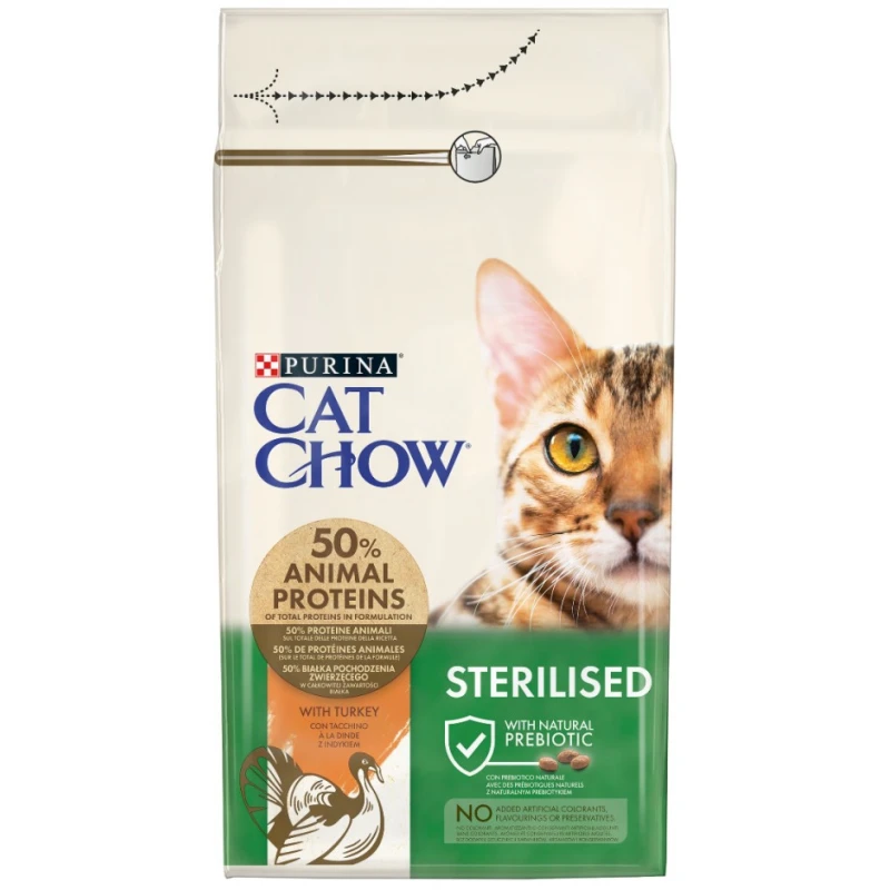 Purina Cat Chow Sterilised Γαλοπούλα 15kg 3 Purina Cat Chow Sterilised Γαλοπούλα 15kg