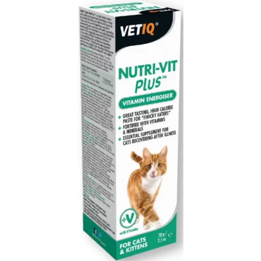 Συμπλήρωμα Διατροφής για Γάτες VETIQ Nutri-Vit Plus 70gr -Προμήθειες Για Κατοικίδια Κατάστημα πωλήσεων sympliroma diatrofis gia gates vetiq nutri vit plus 70gr petshop88 1 800x800 1