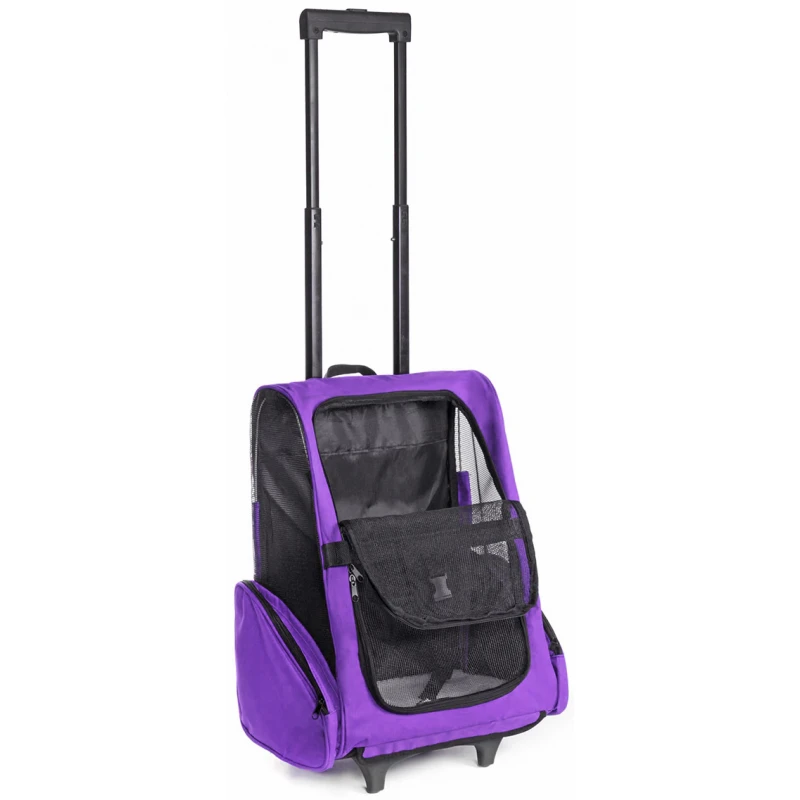 OEM Τρόλλει Μεταφοράς Σκύλου ή Γάτας με Δίχτυ Μωβ 42x50cm 3 OEM Τρόλλει Μεταφοράς Σκύλου ή Γάτας με Δίχτυ Μωβ 42x50cm