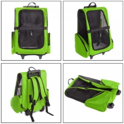 OEM Τρόλλει Μεταφοράς Σκύλου ή Γάτας με Δίχτυ Πράσινο 42x50cm -Προμήθειες Για Κατοικίδια Κατάστημα πωλήσεων trollei metaforas skuloy i gatas me dichty prasino 42x50cm petshop88 2 1000x1000 1