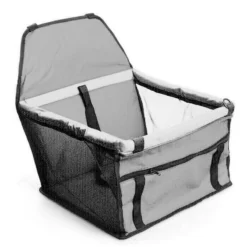 OEM Τσάντα Μεταφοράς , Κάθισμα Αυτοκινήτου Σκύλου ή Γάτας Γκρι 40x40x25cm