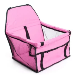 OEM Τσάντα Μεταφοράς , Κάθισμα Αυτοκινήτου Σκύλου ή Γάτας Ροζ 40x40x25cm