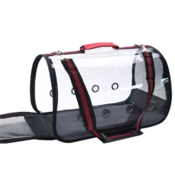 Τσάντα Ώμου Μεταφοράς Σκύλου & Γάτας Denik Pets Διάφανη Κόκκινη 49x23x26cm -Προμήθειες Για Κατοικίδια Κατάστημα πωλήσεων tsanta omoy metaforas skuloy and gatas denik pets diafani kokkini 49x26cm petshop88 2 1000x1000w