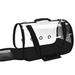 Τσάντα Ώμου Μεταφοράς Σκύλου & Γάτας Denik Pets Διάφανη Μαύρη 49x26cm -Προμήθειες Για Κατοικίδια Κατάστημα πωλήσεων tsanta omoy metaforas skuloy and gatas denik pets diafani mauri 49x26cm petshop88 2 1000x1000w