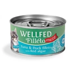 Υγρή τροφή Γάτας Wellfed Cat Filleto Meze Kitten Tuna & Duck 70gr 12τμχ