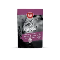 Υγρή Τροφή Γάτας Taf Neow Adult Cat Premium Wet Food Turkey & Liver Με Γαλοπούλα & Συκώτι 24x80gr