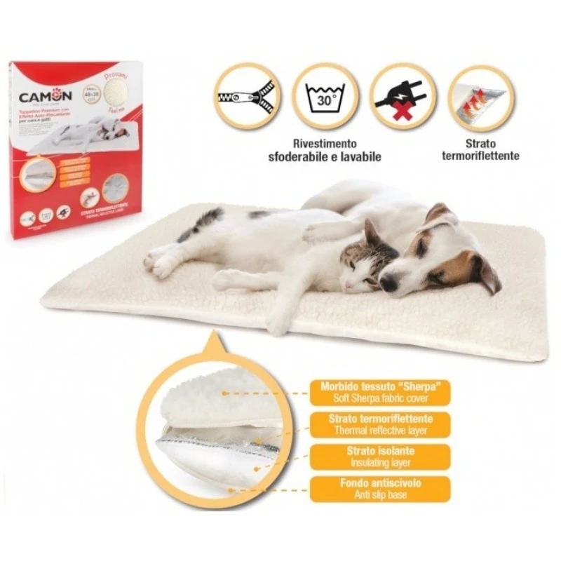 Στρωματάκι για Σκύλους και Γάτες Camon Self-heating Small 48x38cm 3 Στρωματάκι για Σκύλους και Γάτες Camon Self-heating Small 48x38cm